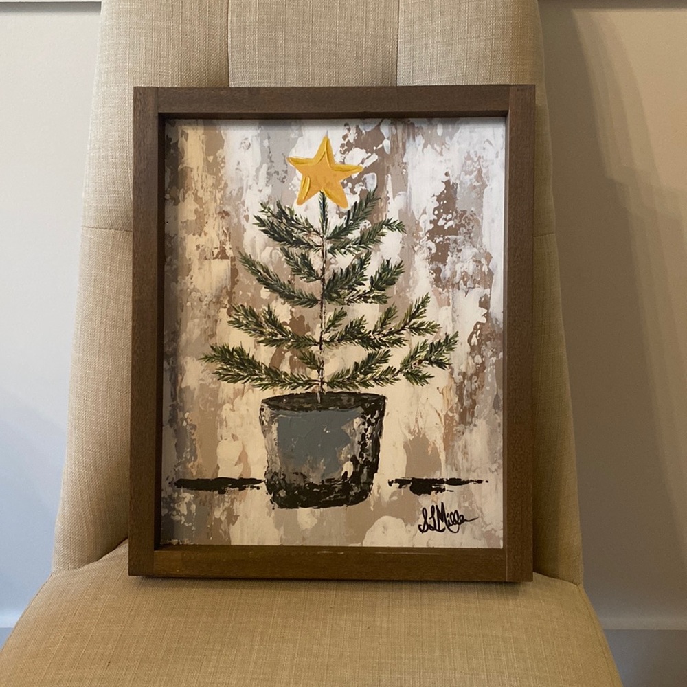 Holiday artwork sign